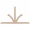 Ekena Millwork Richland Smooth Timber Gable Bracket, Douglas Fir, 108"W x 63"H x 3 1/2"D x 5 1/2"F, 14/12 Pitch GBW108X63X0406RIC00SDF - alternate 1